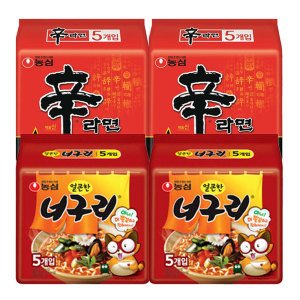 농심 신라면 10입 + 너구리 10입 (총 20봉)