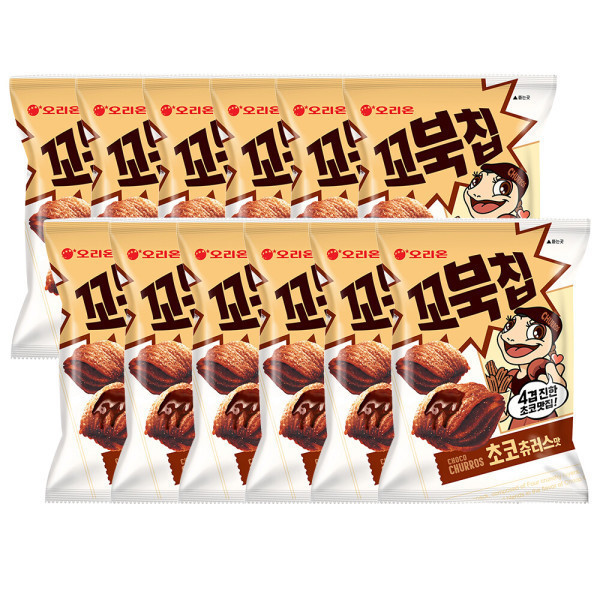 꼬북칩 꼬북칩 초코츄러스맛 80g 12개입 박스