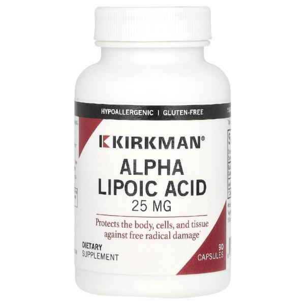 Kirkman Labs 컬크맨랩 <b>알파리포산 25mg</b> 캡슐 90정