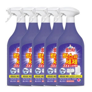 홈스타 홈스타 락스와세제 3X 폼스프레이 후로랄 500ML 5개