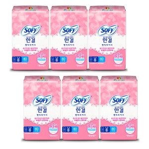 쏘피 쏘피 바디피트 한결 팬티라이너 롱(무향) 40P x 6개