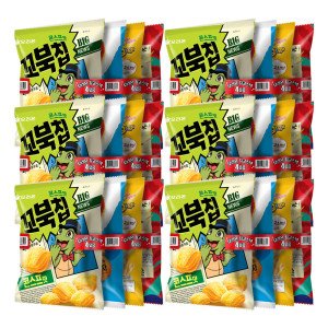 오리온 최고스낵 4묶음 170gx6개(꼬북칩+포카칩오리지널+오감자그라탕+썬)