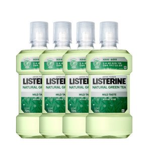 리스테린 리스테린 내추럴 그린티 숨결케어 녹차향 가성비팩 (750mL 4개)