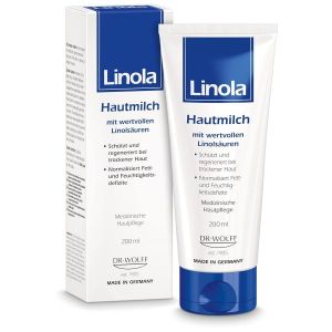<b>한올바이오파마</b> B00E5AE5BG LInola 리놀라 스킨 밀크 1 x 200 ml - 모든 종류의 하고 받은 와 에 걸리기 쉬운 를 바디 로
