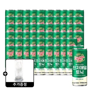 캐나다드라이 캐나다 진저에일 토닉 250ml 60캔 (2박스)