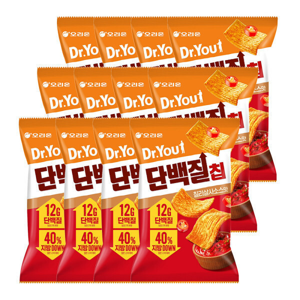 Dr. You Orion Dr. You Protein Chips, Chili Salsa Flavor, 60g x 12 packs