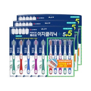 페리오 페리오 이지클리닉 어드밴스드 초극세모 칫솔 (5+5입) 3개(총30입)