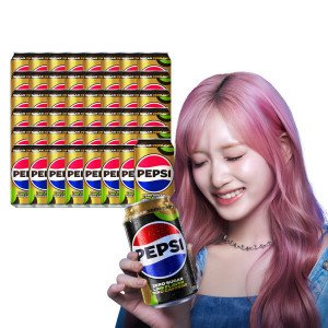 롯데칠성 펩시제로 라임 제로카페인 355ml