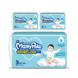 마미포코 마미포코 하이퍼드라이팬티 중형44P x 3팩 공용