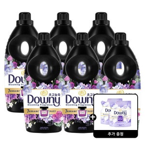 다우니 (HOT특가딜)다우니7일간 피어나는 향수컬렉션미스티크초고농축섬유유연제본품/1L6개 +화이트머스크200mL2개