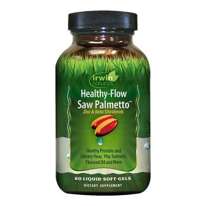 <b>어윈</b>네츄럴 Irwin Naturals Healthy Flow 쏘팔메토 아연 <b>베타</b> 시토스테롤 강황 쐐기풀 및 호박 씨앗 함