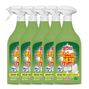홈스타 홈스타 락스와세제 욕실청소용 폼 스프레이 후레쉬 500ml 5개