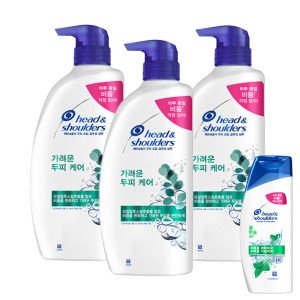 헤드앤숄더 헤드앤숄더 가려운 두피케어 샴푸 850ml 3개 + 헤드앤숄더 쿨멘솔 샴푸 80ml 1개 증정