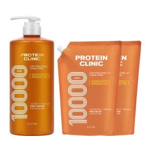 엘라스틴 엘라스틴 프로틴클리닉 고영양 샴푸 용기 1000ml 1개 + 리필 900ml 2개