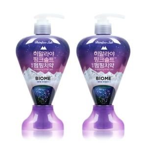 페리오 페리오 히말라야 핑크솔트 바이옴 펌핑치약 285g 2개