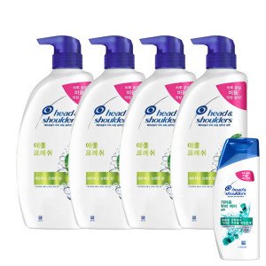 헤드앤숄더 헤드앤숄더 애플 프레쉬 샴푸 850ml 4개 + 헤드앤숄더 가려운두피 샴푸 80ml 1개 증정