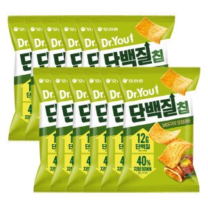 닥터유 오리온 닥터유 단백질칩 버터구이오징어맛 60g x12입