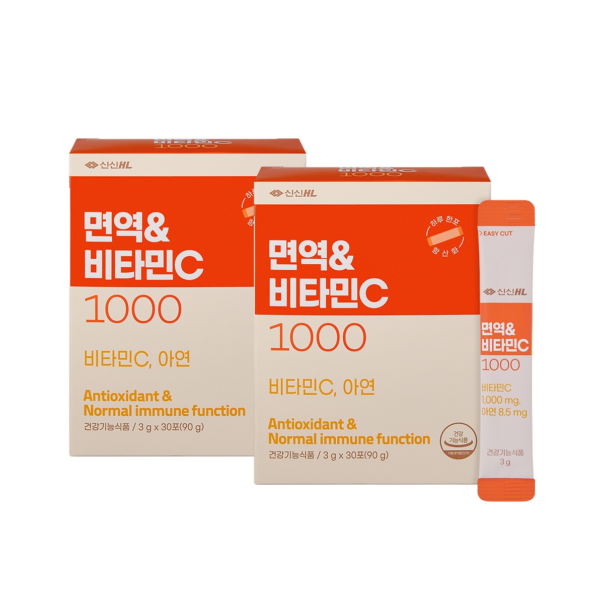 [<b>신신제약</b>] 면역&amp;<b>비타민C</b>1000 30포 2개