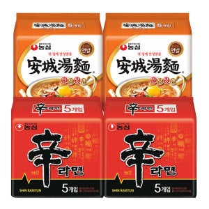 농심 신라면 10입 + 안성탕면 10입 (총 20봉)