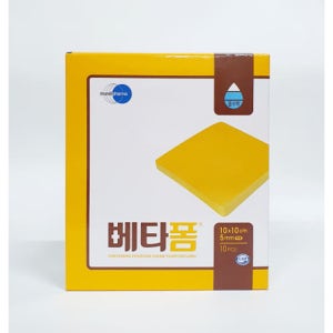 베타폼 친수성 폼드레싱 습윤밴드 창상피복재 10개입  1세트  5mm 20x20cm