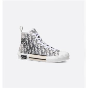 디올 B23 오블리크 하이탑 스니커즈 화이트 블랙 3SH118YJP 리그 H069 여성