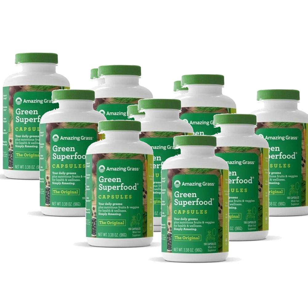 어메이징 그라스 <b>그린</b> 슈퍼푸드 캡슐 <b>오리지널</b> 캡슐 Amazing Grass Greens Superfood  6개  <b>150정</b>