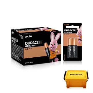 듀라셀 알카라인 건전지 AA 20입+AAA 2입 +듀라박스