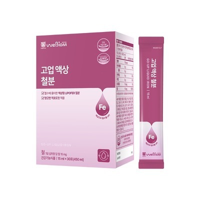 위바이옴 고업 액상 철분 15ml x 30포, 1개