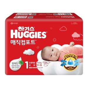 하기스 2024 하기스 매직컴포트 밴드(신생아) (64개)