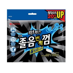 롯데 확깨는 졸음번쩍껌 울트라파워 리필 (96G)