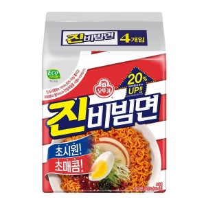 오뚜기 진비빔면 (156G*4)