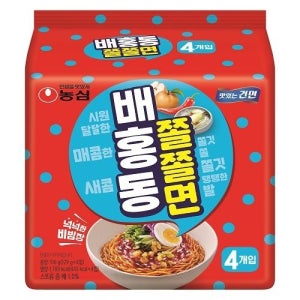 농심 배홍동 쫄쫄면 (129g*4)
