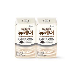 [본사공식몰] 뉴케어 검은깨맛 클래식 (빨대형) 200ml (48팩)(캔x) 대상웰라이프 환자식 환자 노인 영양식 단백질 아침 음료 유동식 부모님 식사대용식 완전 균형영양식