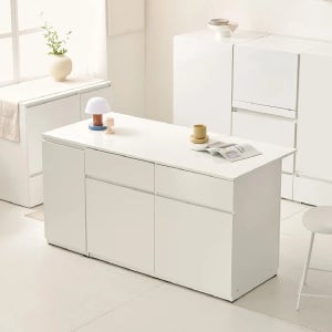 시오 E0 이지수납 광파오븐 아일랜드 홈바 식탁 렌지대 수납장 1600X750 YDF274C