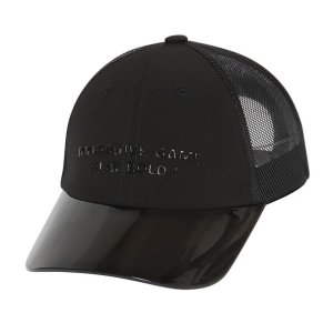 여성 연질챙 매쉬 배색 육각캡(X4CPW5921BK)