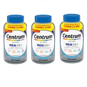 C/센트룸 실버 포맨 남성용 50대 멀티비타민 275정 3팩