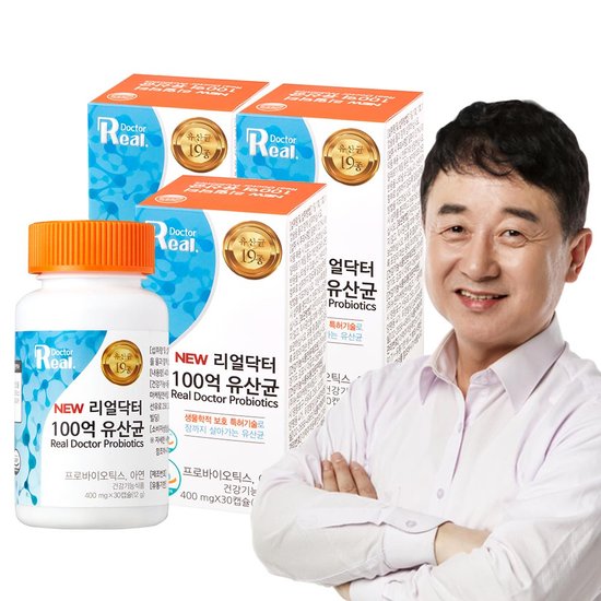리얼닥터 포스트바이오틱스 100억 유산균 400mgX30캡슐 3개  30정