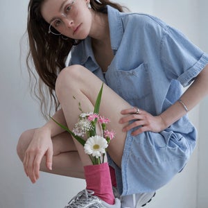 캐주얼 루즈핏 데님 투피스 세트 LM08TP101L