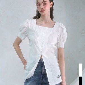 [비바셔스] Jein Puff Long Blouse - 2COL VV51BL02
