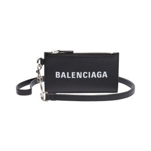 [정품인증] 발렌시아가 키링 카드 케이스 블랙 594548 1IZI3 1090 캐쉬 실버 5945481IZI31090