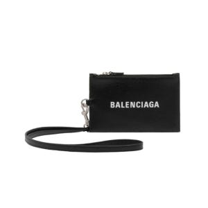 발렌시아가 스트랩 지퍼 카드 홀더 블랙 616015 1IZI3 1090 6160151IZI31090