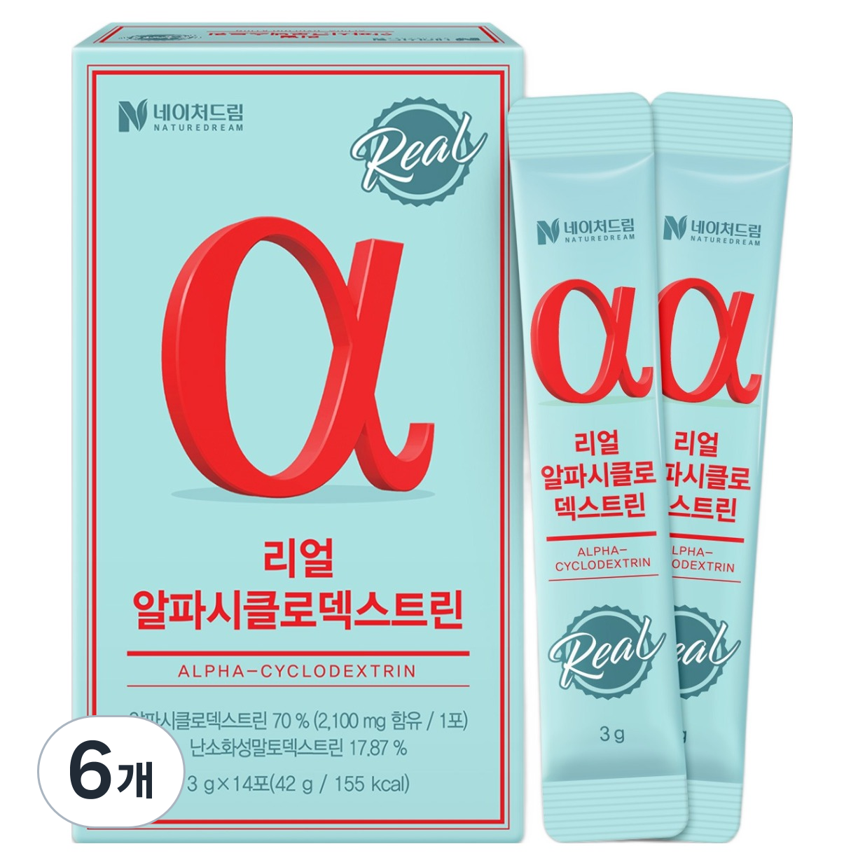 네이처드림 리얼 알파시클로덱스트린 14p  42g  6개