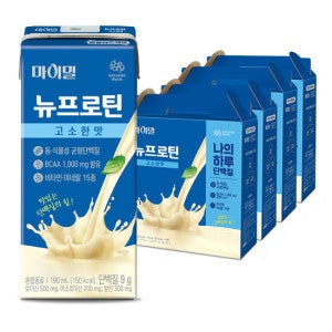 대상웰라이프 대상웰라이프 마이밀 마시는 뉴프로틴 고소한맛 190mlx16팩 4박스 (총 64팩)