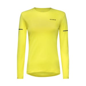 [고어웨어]GOREWEAR 고어웨어Contest 2.0 L/S Tee W 콘테스트2 롱슬리브 긴팔 티 Washed Neon Yellow 워시드 네온 옐로우 (여성용) Z325240
