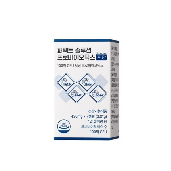 뉴트리모어 퍼펙트 <b>솔루션</b> <b>프로바이오틱스</b> 포맘 430mg x 7캡슐, 1개