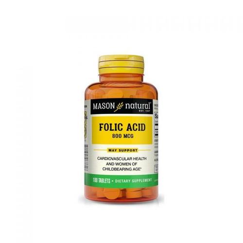 <b>Mason Natural 엽산</b> 800 1333 mcg DFE 100정