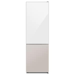 하이얼 글램글라스 스마트 콤비 냉장고 HRP255MDWE 244L 화이트+베이지
