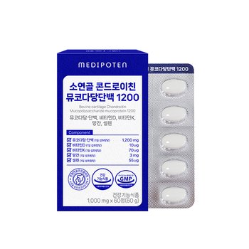 소연골 콘드로이친 뮤코다당단백 1200 1000mg x 60정, 1개