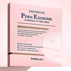 웰더마 프리미엄 PDRN 엑소좀 하이드로겔 피팅 마스크 1박스(4매입)
