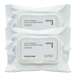이니스프리 (2개)이니스프리 올리브 비타민 E 리얼 클렌징 티슈 30매